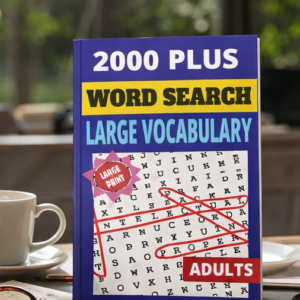 2000 Plus Large Print Vocabulary Word Search for Adults, Sharpen Focus, Boost Vocabulary & Relax