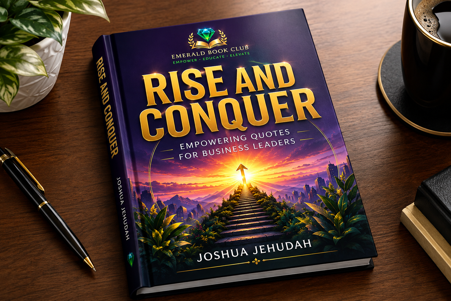 Rise and Conquer Desk Mockup